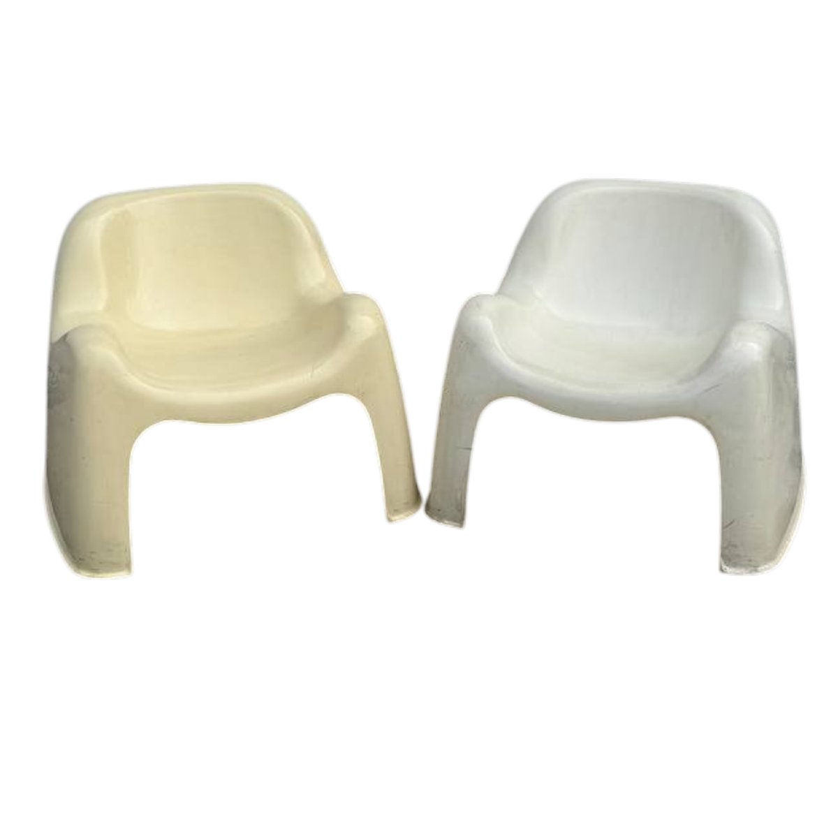 Ensemble de deux chaises « Toga » conçues par Sergio Mazza pour Artemide en style SPACE AGE-photo-2