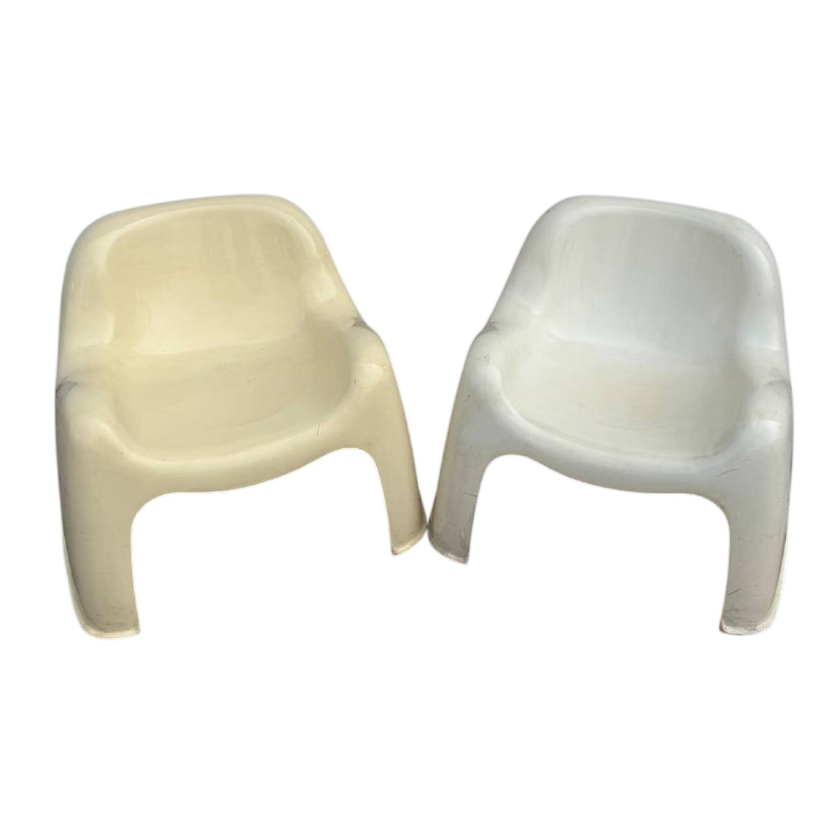 Ensemble de deux chaises « Toga » conçues par Sergio Mazza pour Artemide en style SPACE AGE-photo-3