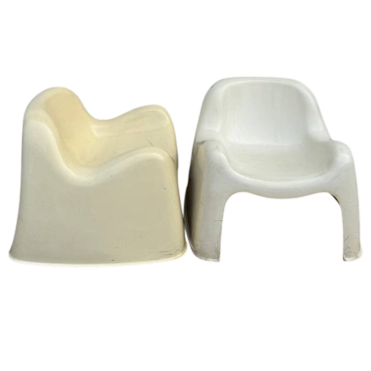 Ensemble de deux chaises « Toga » conçues par Sergio Mazza pour Artemide en style SPACE AGE-photo-1
