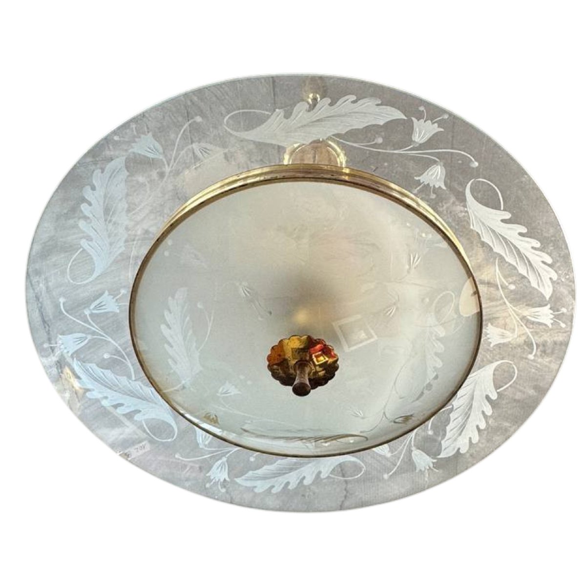 Lustre de design italien de Pietro Chiesa pour Fontana Arte, années 50-photo-4