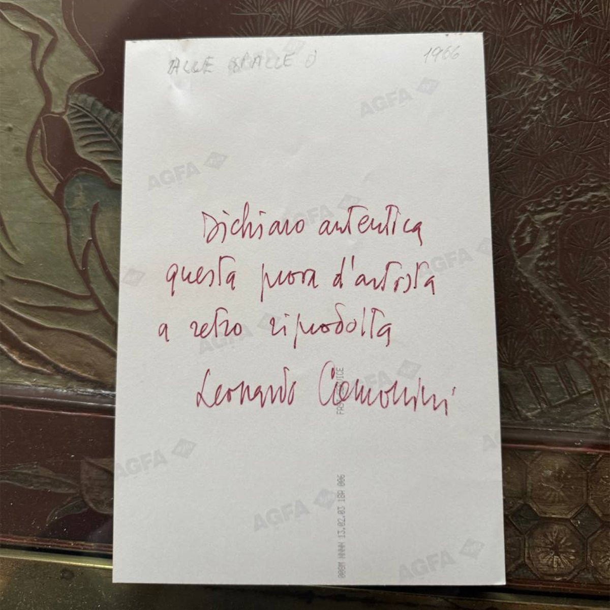 Leonardo Cremonini – “Alle spalle del desiderio” – Épreuve d’Artiste III/X-photo-6