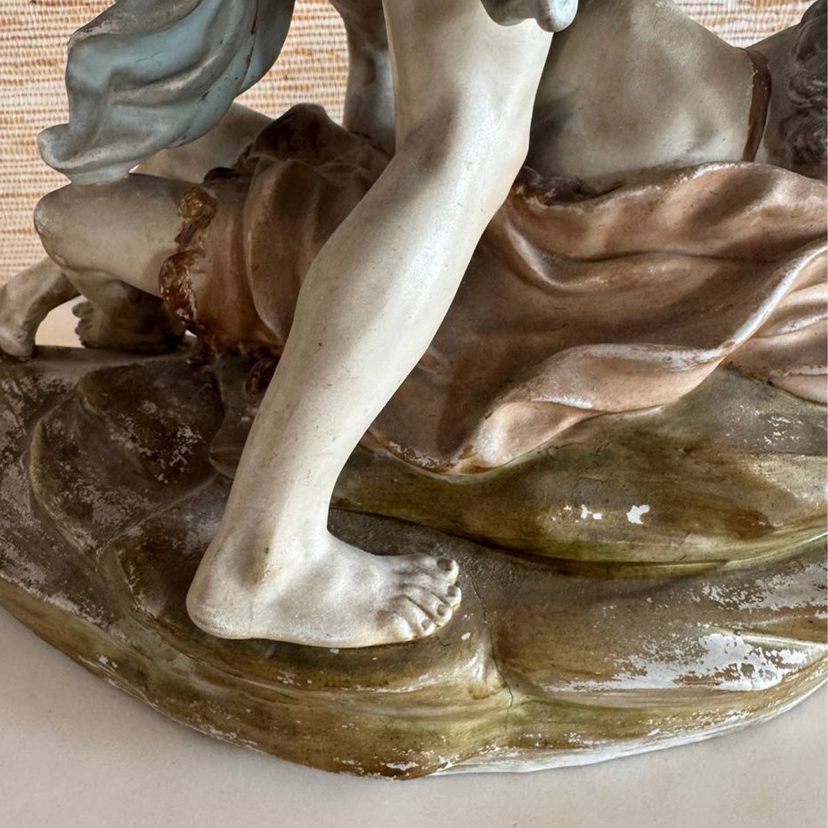 Important groupe en porcelaine de Capodimonte représentant Mercure et Argus-photo-1