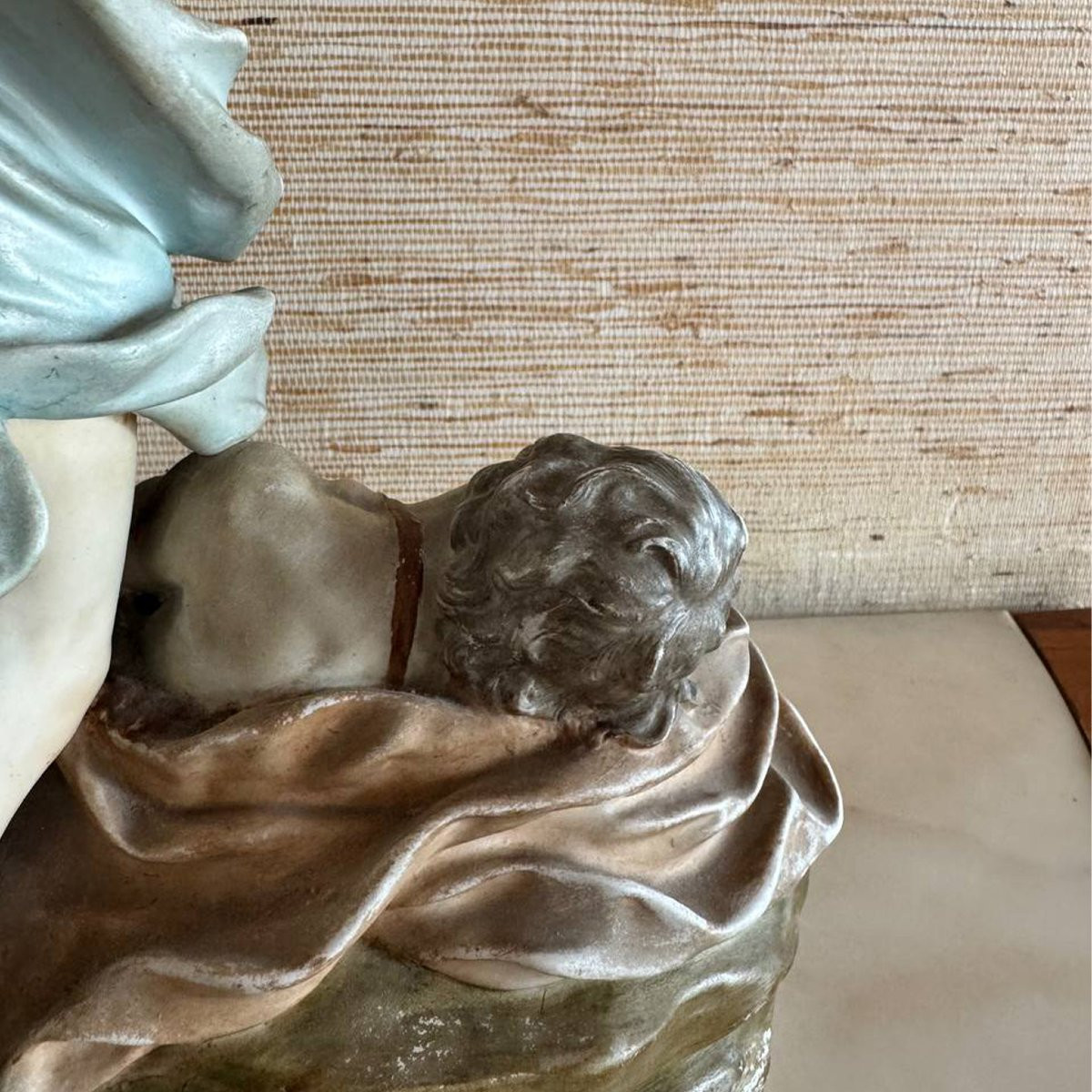 Important groupe en porcelaine de Capodimonte représentant Mercure et Argus-photo-2