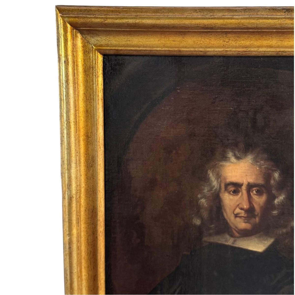 Portrait d’un Noble Bourbon – Huile sur Toile, XVIIIe Siècle-photo-2