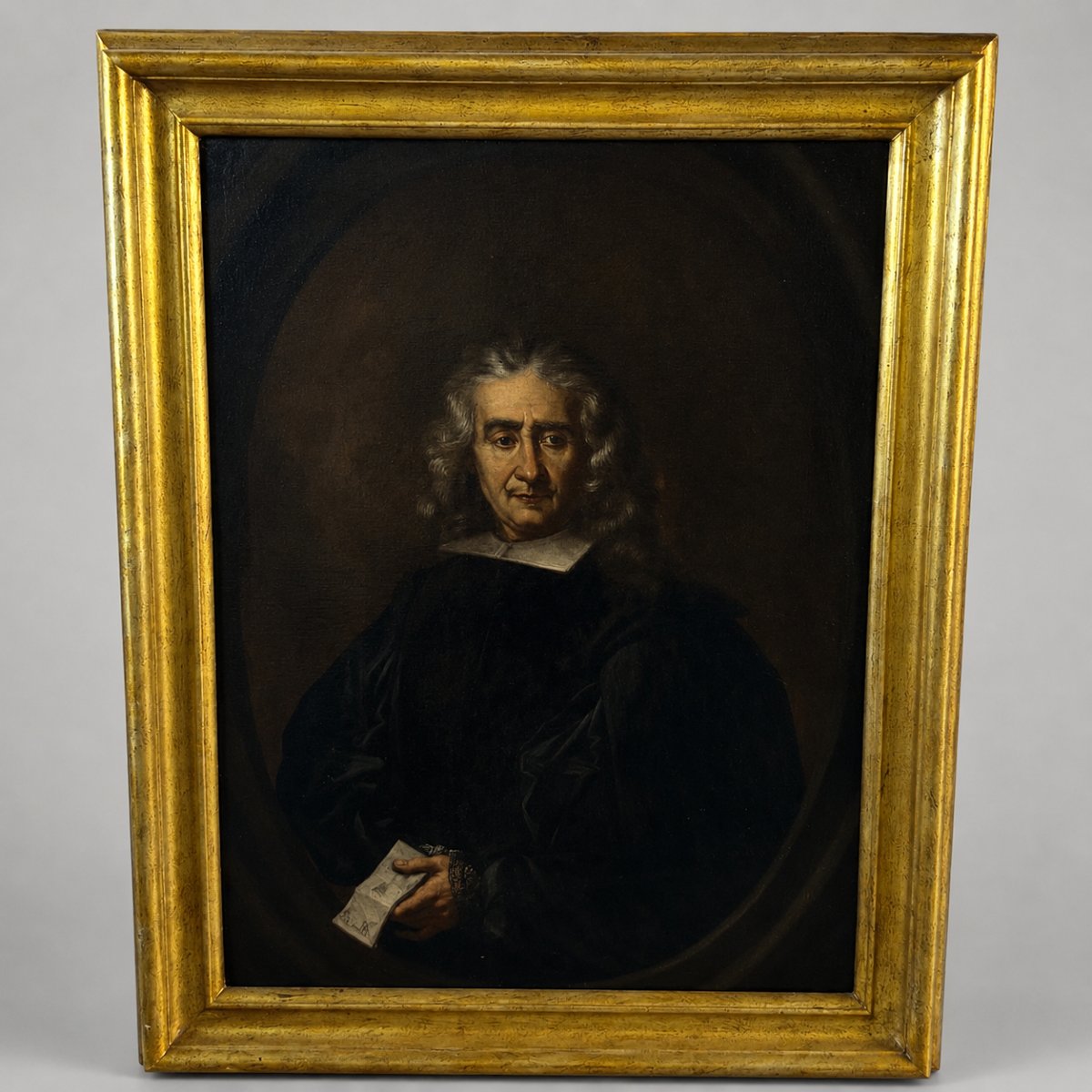 Portrait d’un Noble Bourbon – Huile sur Toile, XVIIIe Siècle