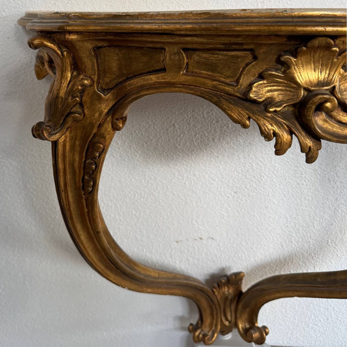 Console murale en bois doré -photo-3
