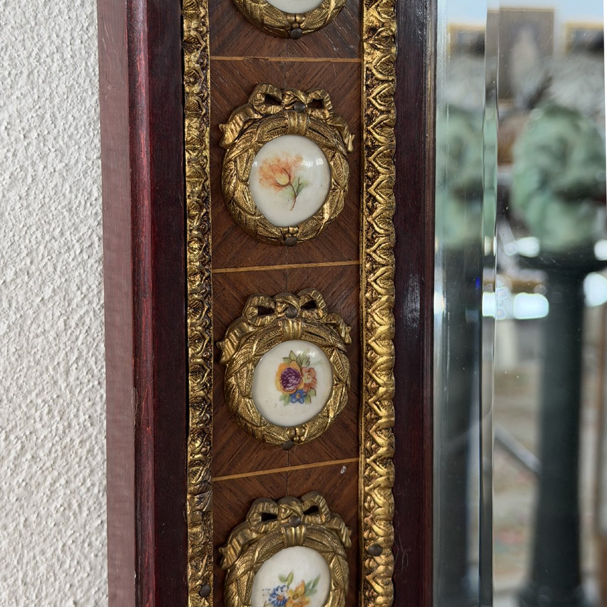 Louis XVI-style Mahogany Console Table With Mirror, France, Early 20th Century-photo-3