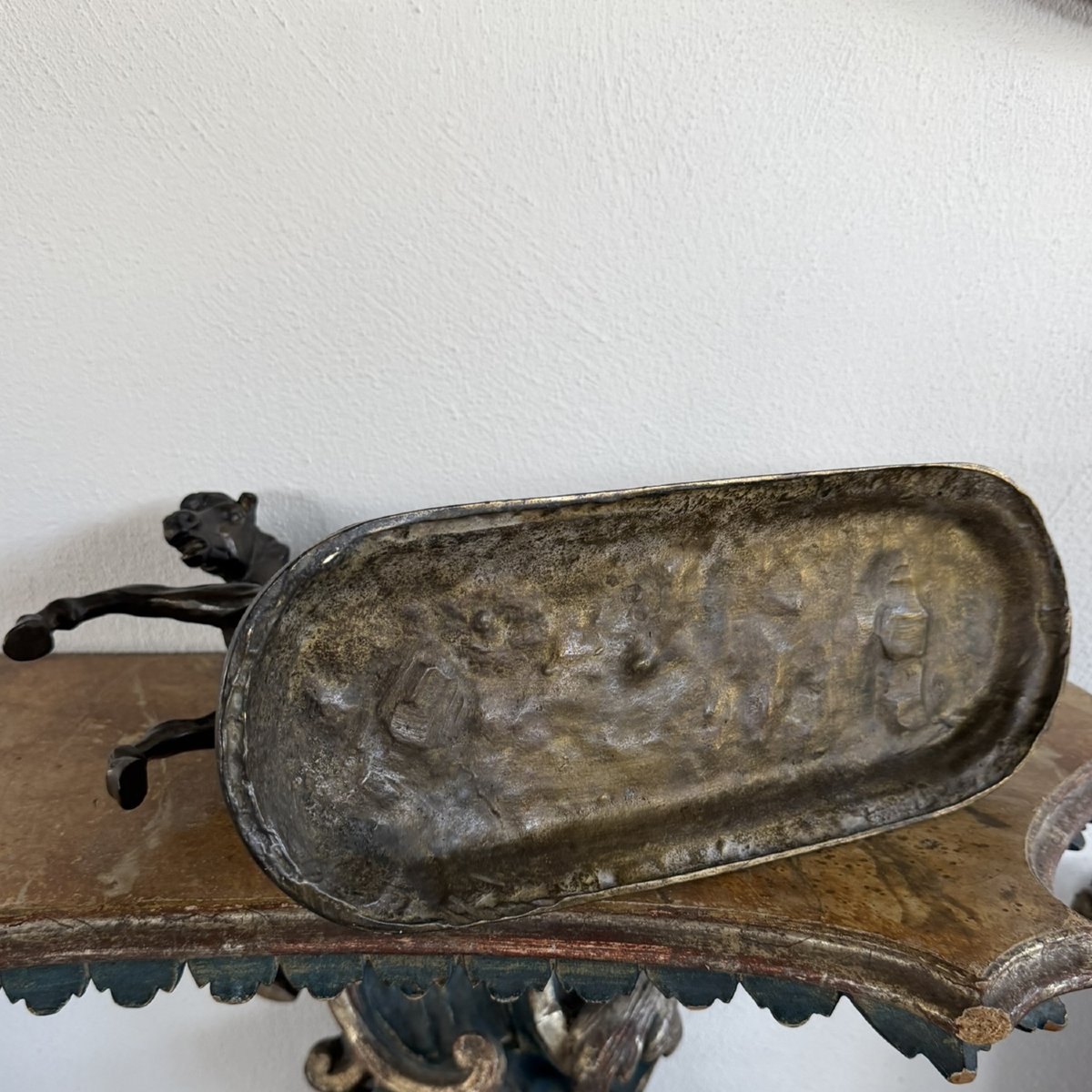 Ancienne sculpture en bronze, cheval cabré, fin du XIXe siècle-photo-5