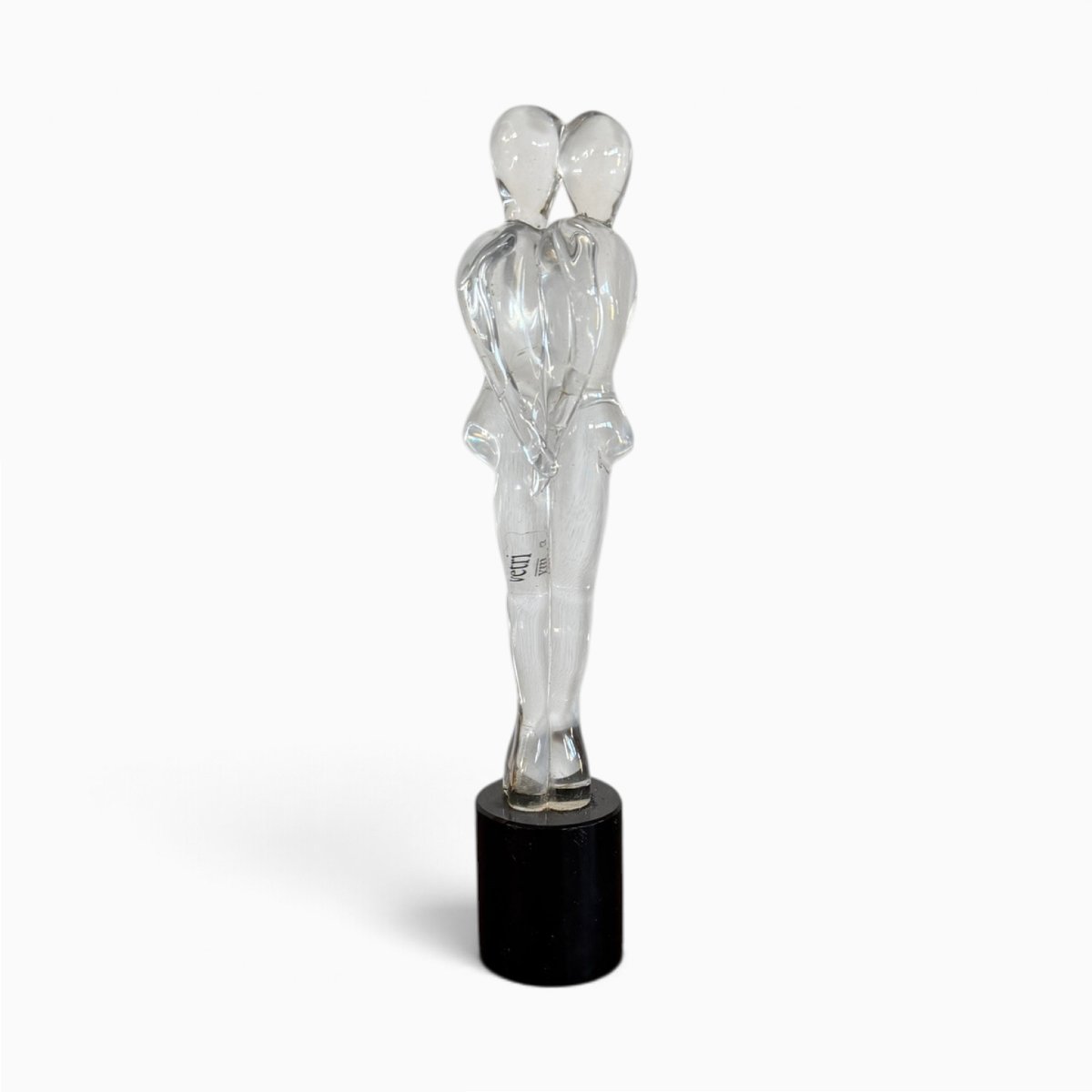 Renato Anatra, “the Two Lovers,” Murano Glass Sculpture, 1980s-photo-1