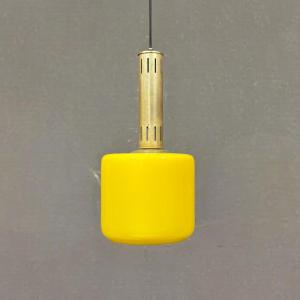 Stilnovo Vetro Yellow Glass Pendant Light