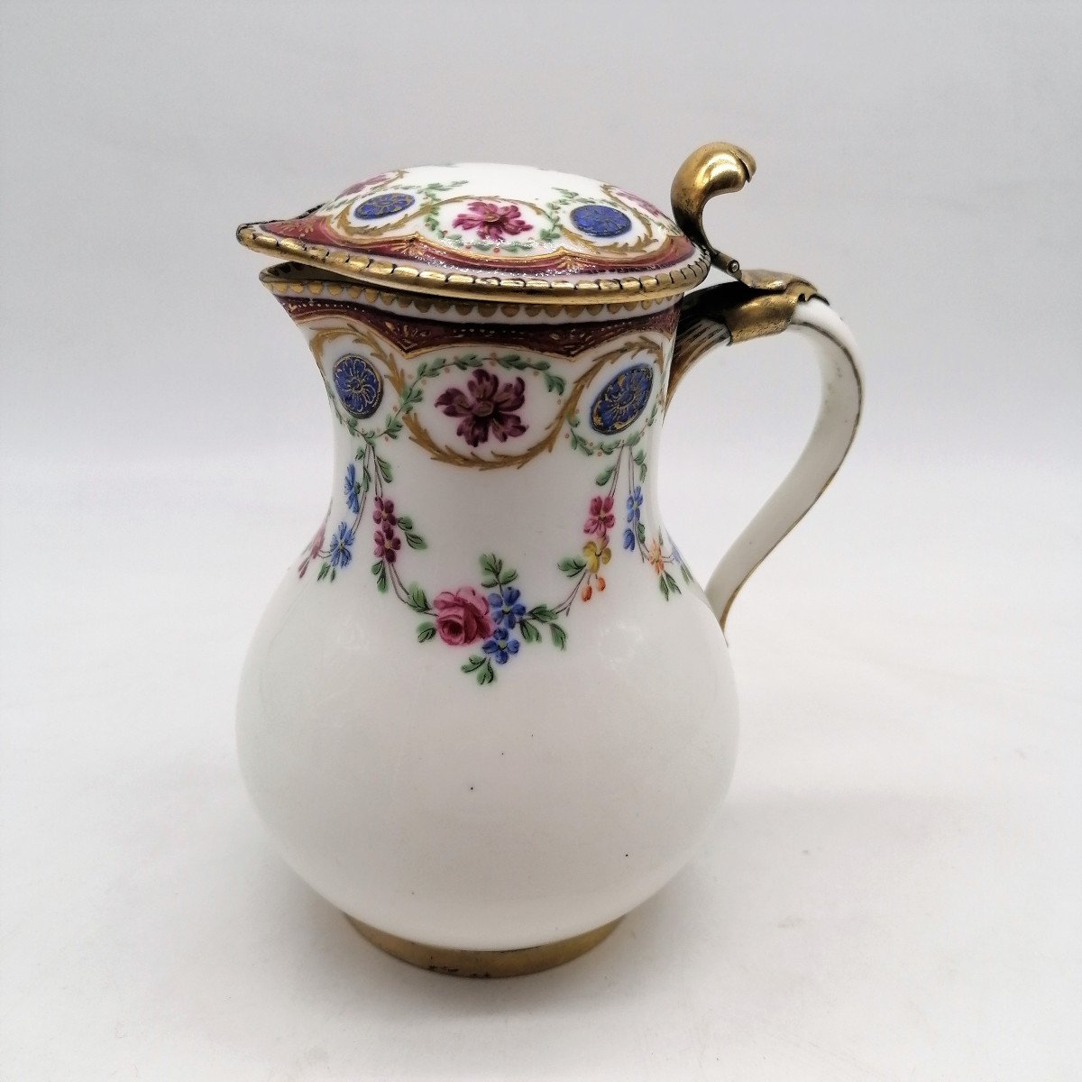 Sèvres Porcelain And Vermeil Pot - XVIIIth Century