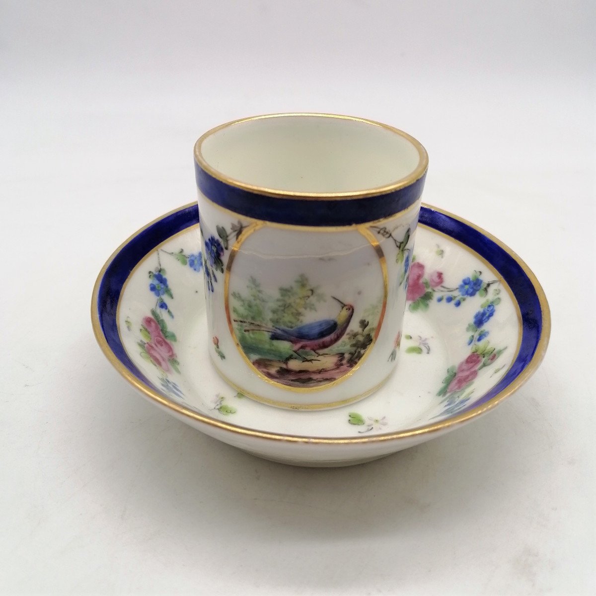 Tasse Sèvres à l'Oiseau En Pâte Tendre - 1805