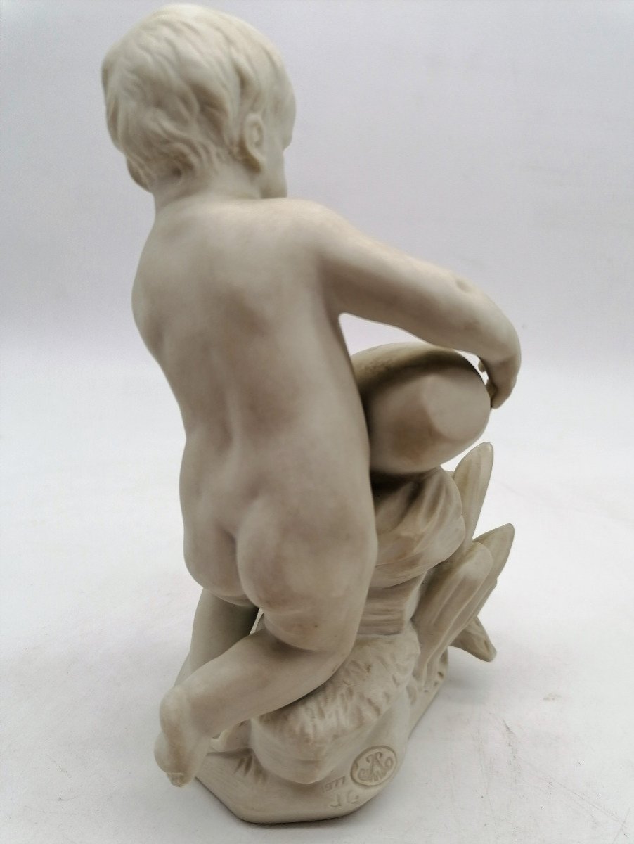 Biscuit De Sèvres - Jeune Garçon Versant De l'Eau - 1977-photo-4