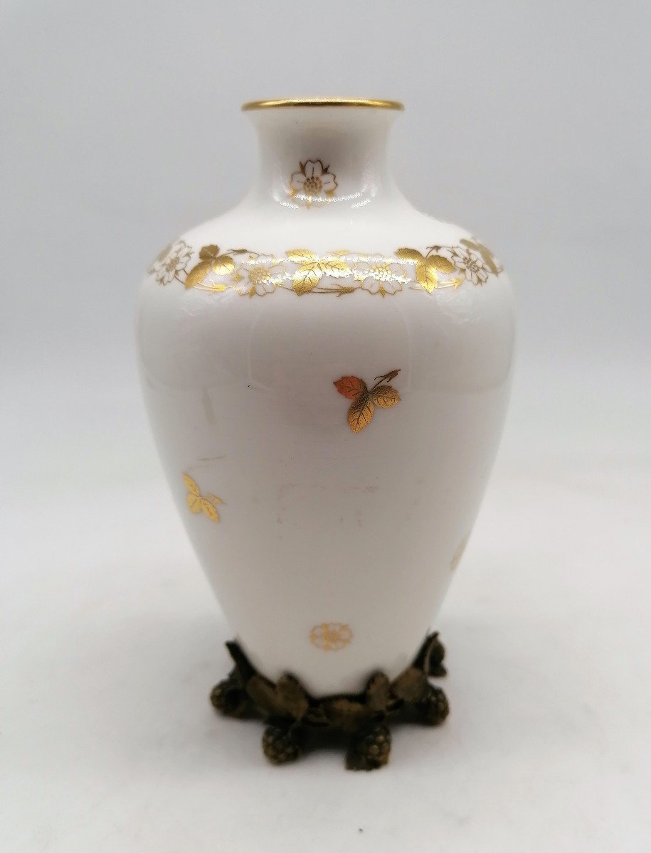 Vase En Porcelaine De Sèvres XXème -photo-1