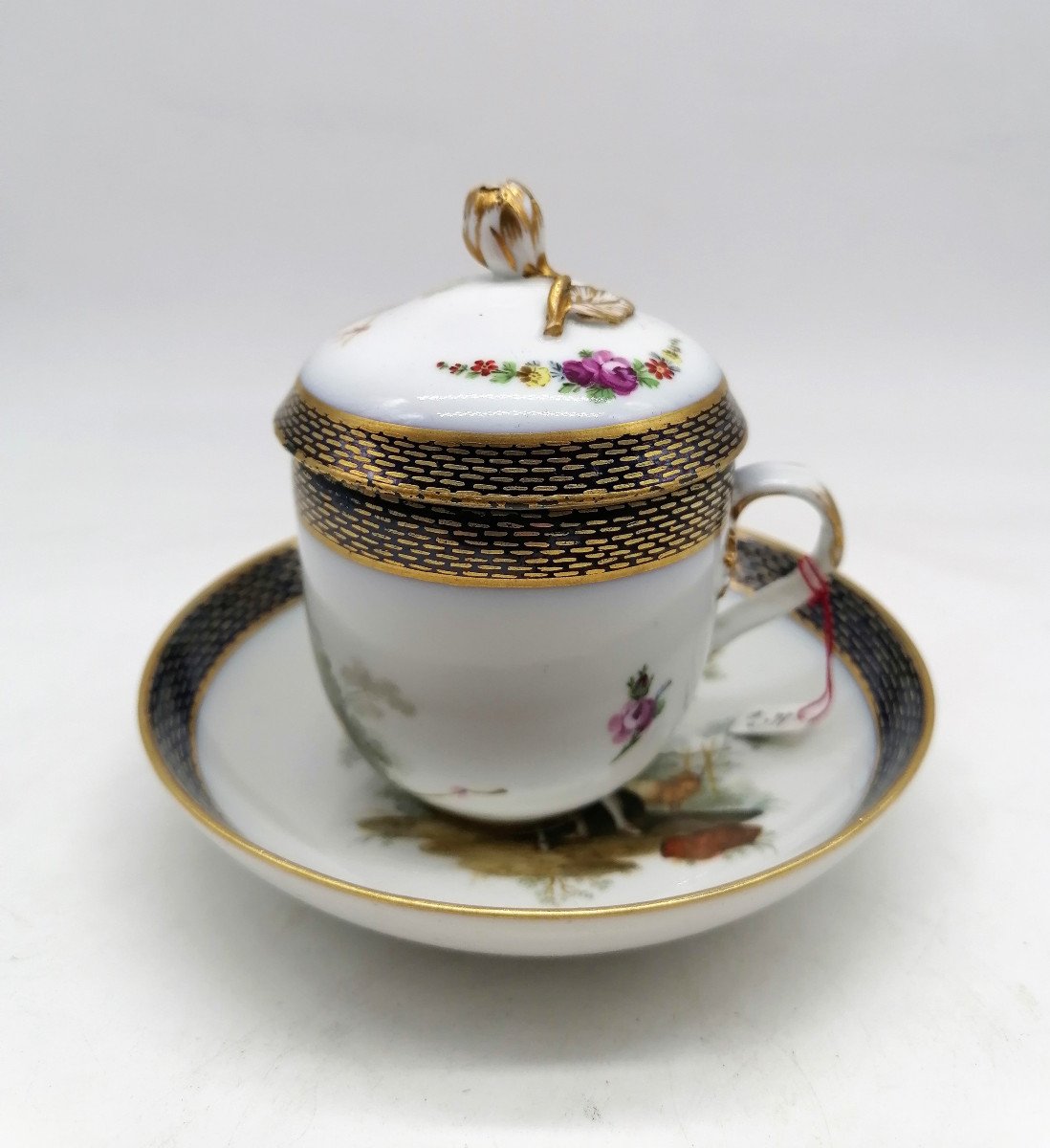 Porcelain Covered Cup - Meissen XVIIIth-photo-3