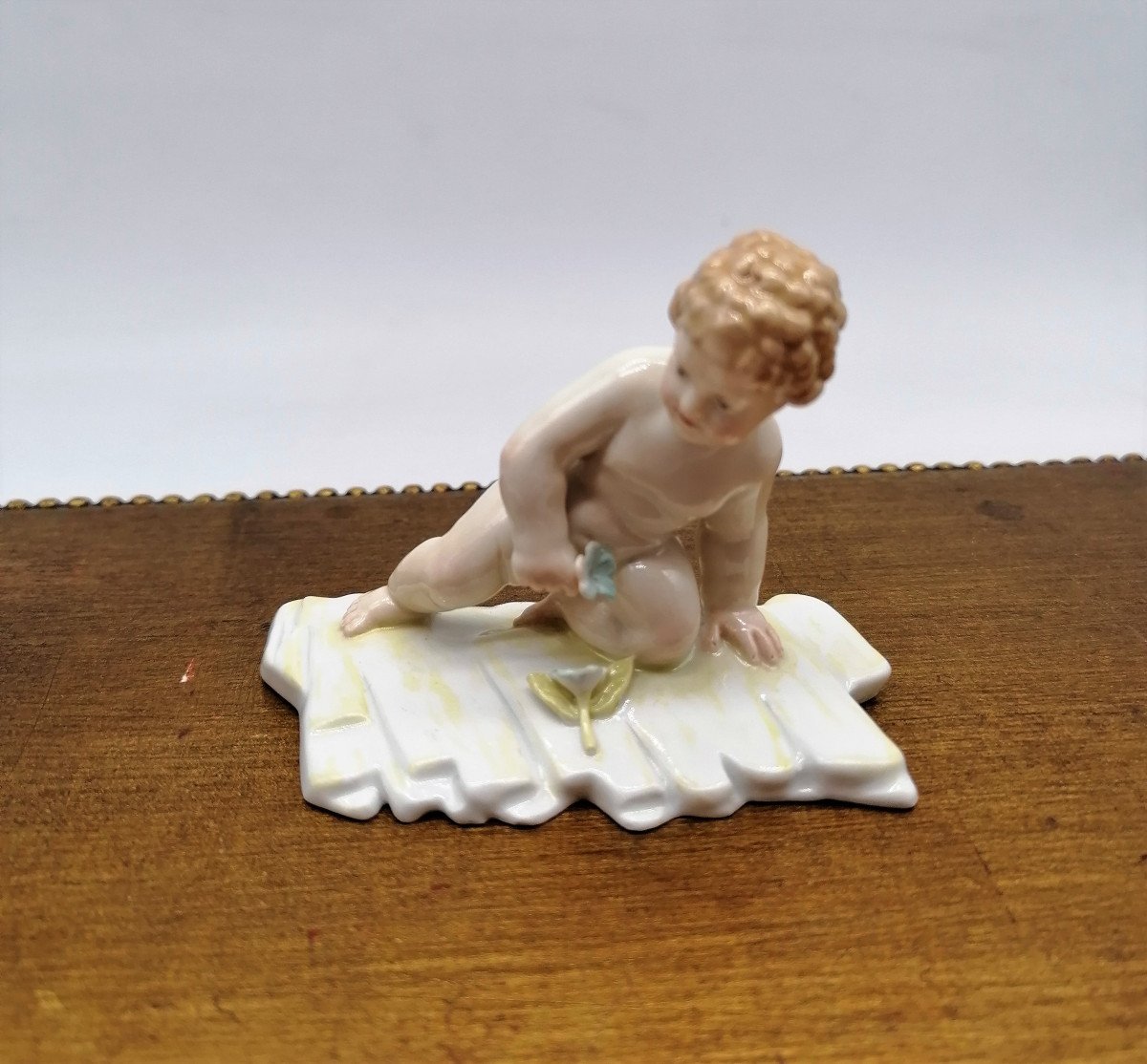 Pair Of Porcelain Putti From Berlin Kpm Nineteenth