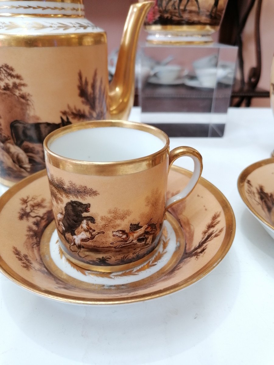 Service à Café En Porcelaine De Paris - XIXème-photo-1