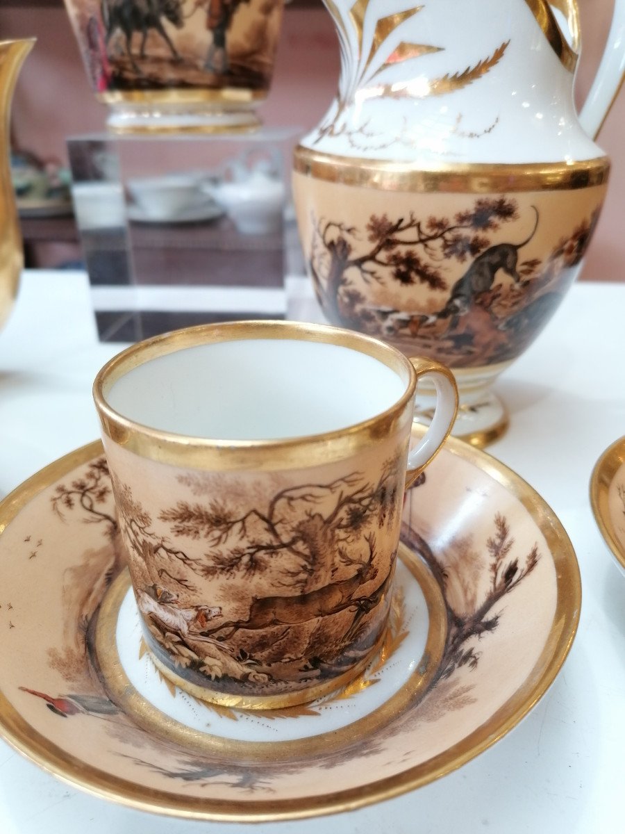 Paris Porcelain Coffee Service - 19th Century-photo-2