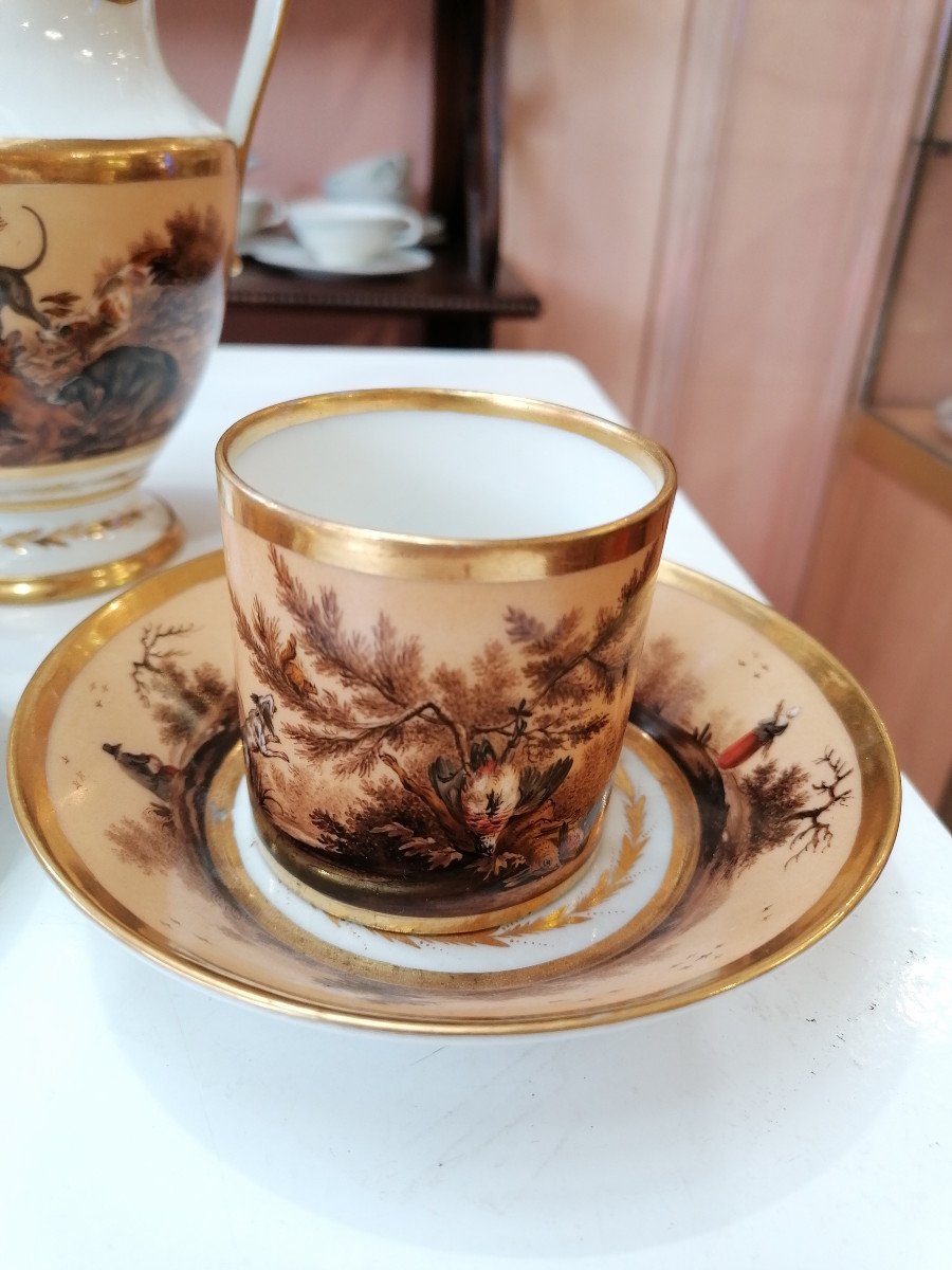 Paris Porcelain Coffee Service - 19th Century-photo-3