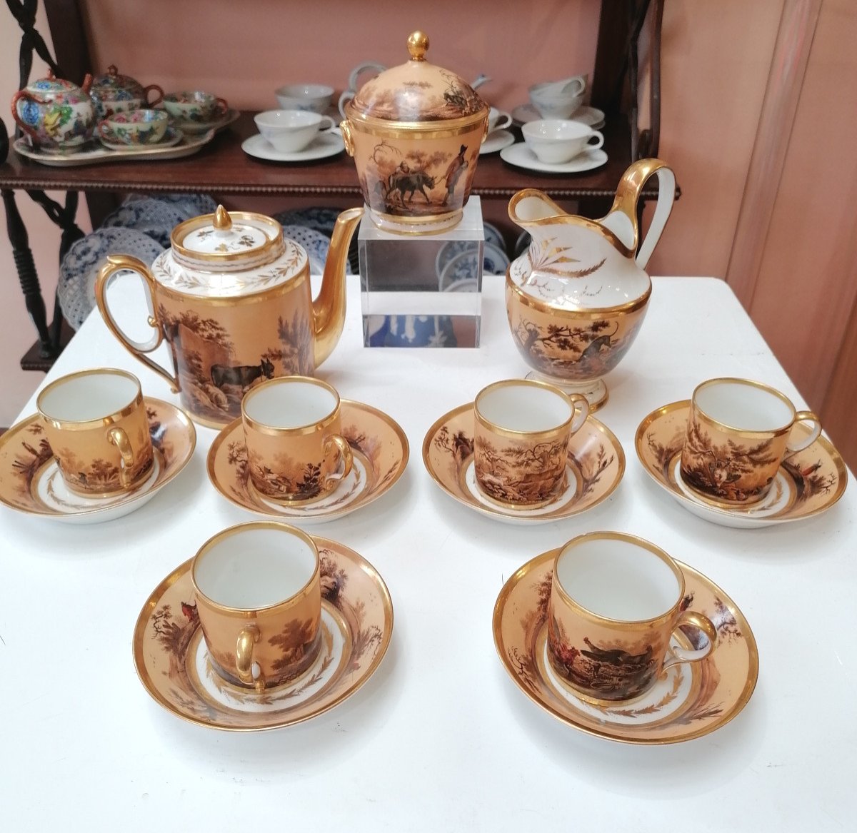 Service à Café En Porcelaine De Paris - XIXème