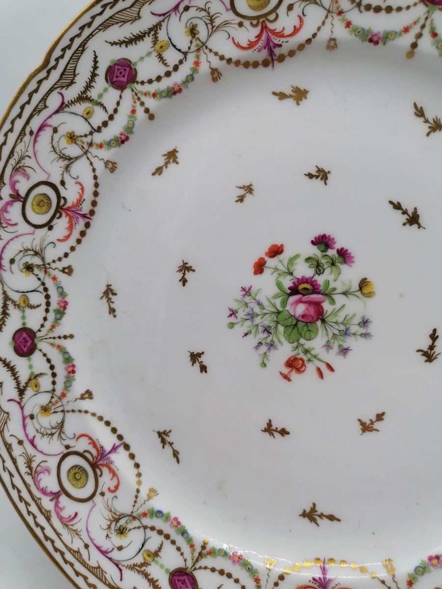 Porcelain Plate - 18th Century Bordeaux-photo-3