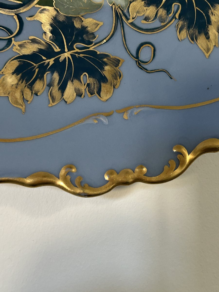 Pair Of Plates In Limoges Porcelain, Pâte Sur Pâte Decoration, Riffaterre-photo-6
