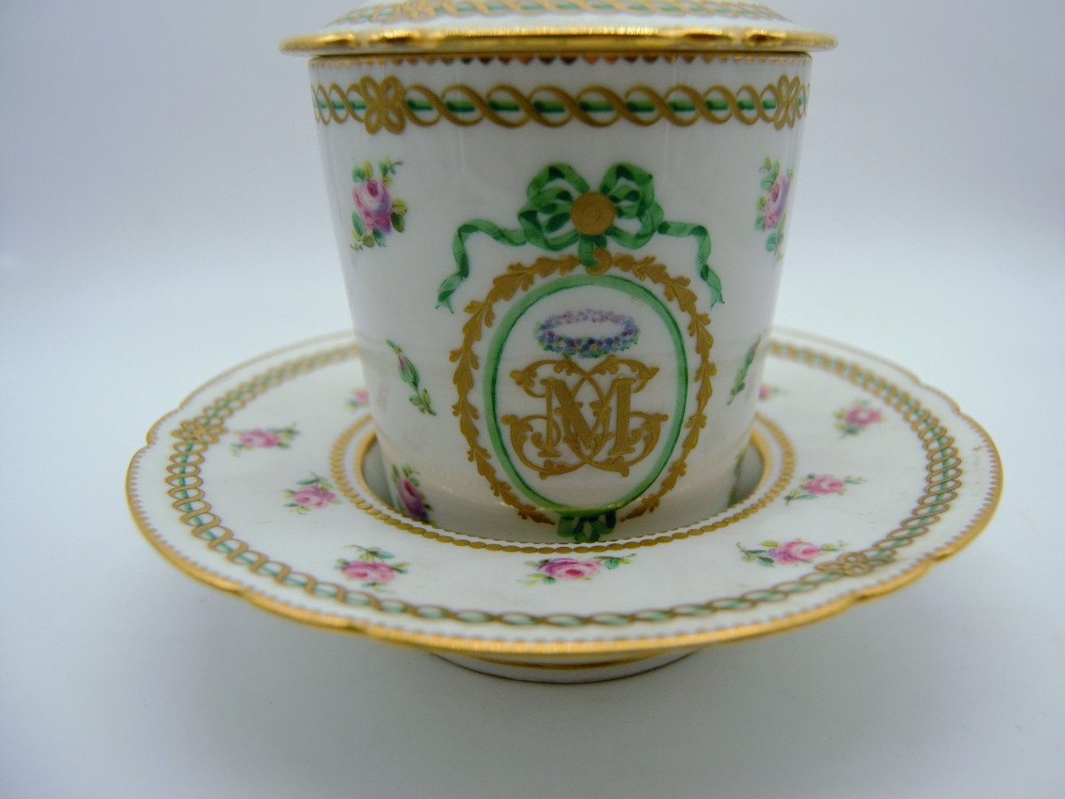 Tasse Trembleuse / De Carrosse En Porcelaine De Paris XIXème -photo-2