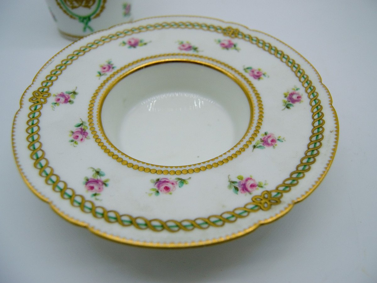 Trembleuse Cup / Coach Porcelain From Paris Nineteenth-photo-3