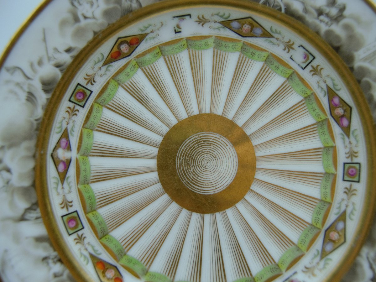 Assiette En Porcelaine - Nast, Vers 1810-photo-2