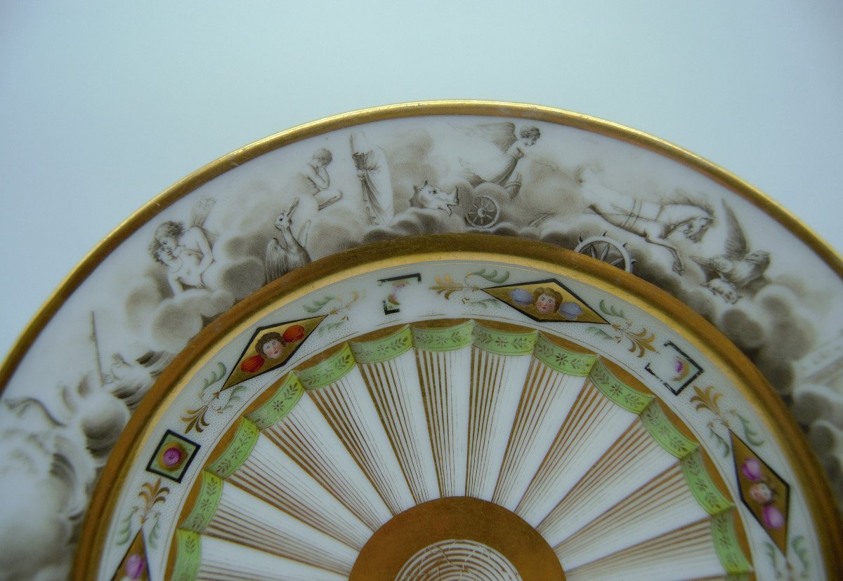 Assiette En Porcelaine - Nast, Vers 1810-photo-3