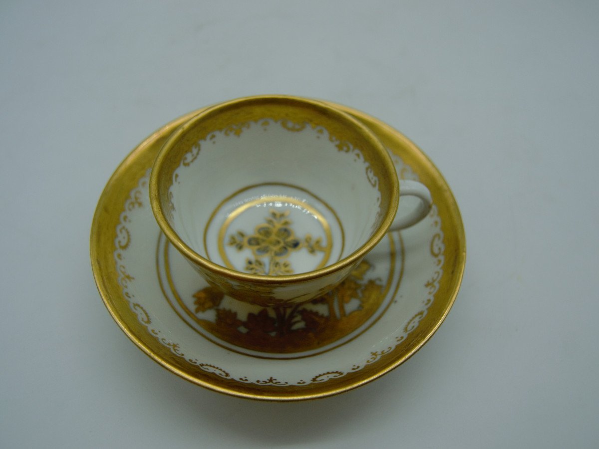 Tasse Meissen XVIIIème – Décor Or De Augsburg-photo-2
