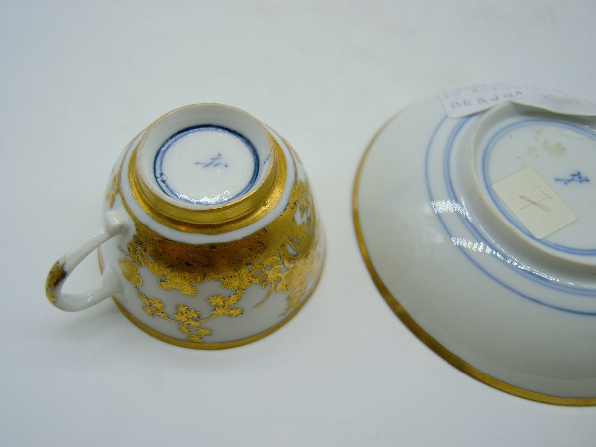 Tasse Meissen XVIIIème – Décor Or De Augsburg-photo-4