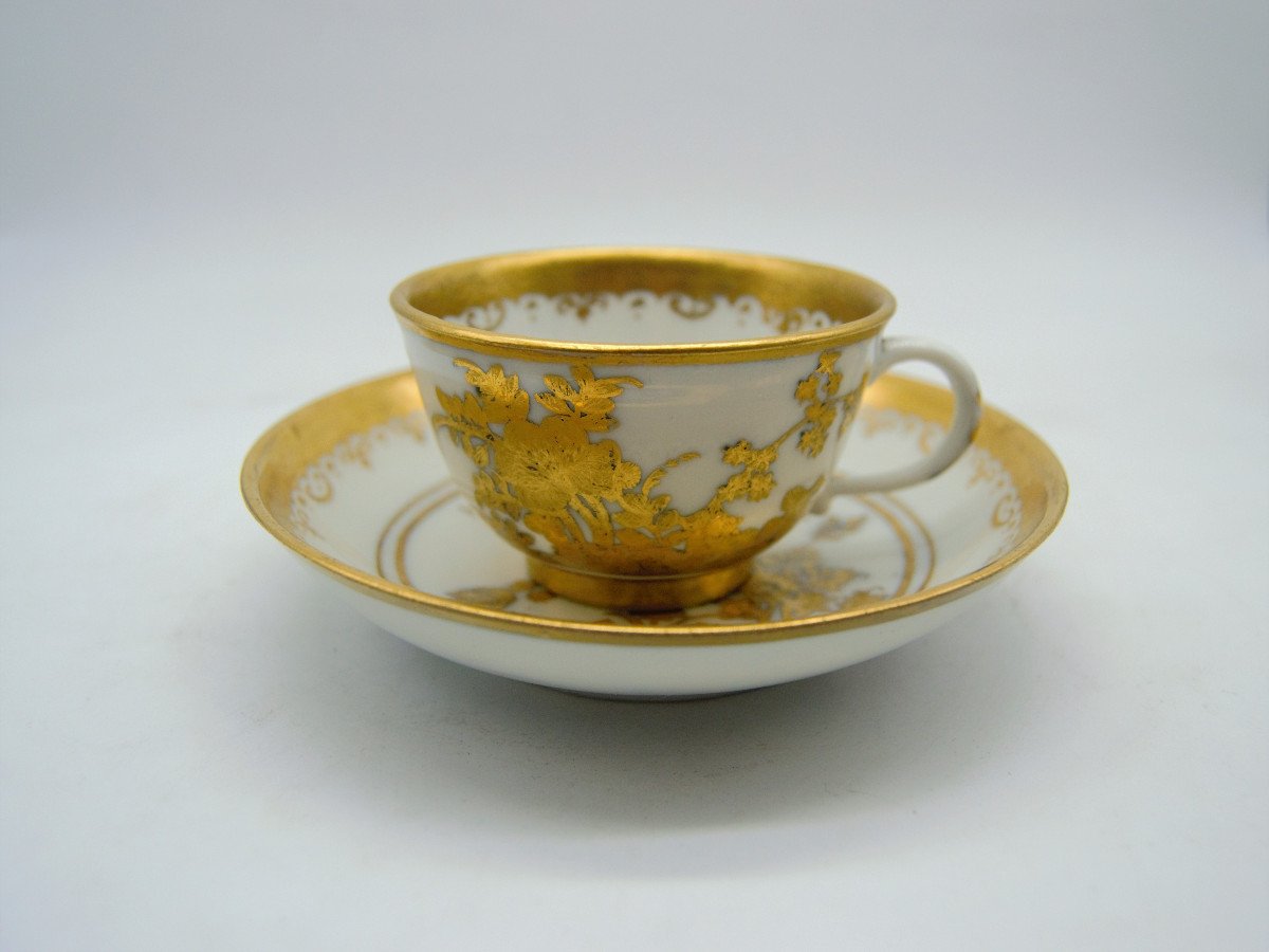 Tasse Meissen XVIIIème – Décor Or De Augsburg
