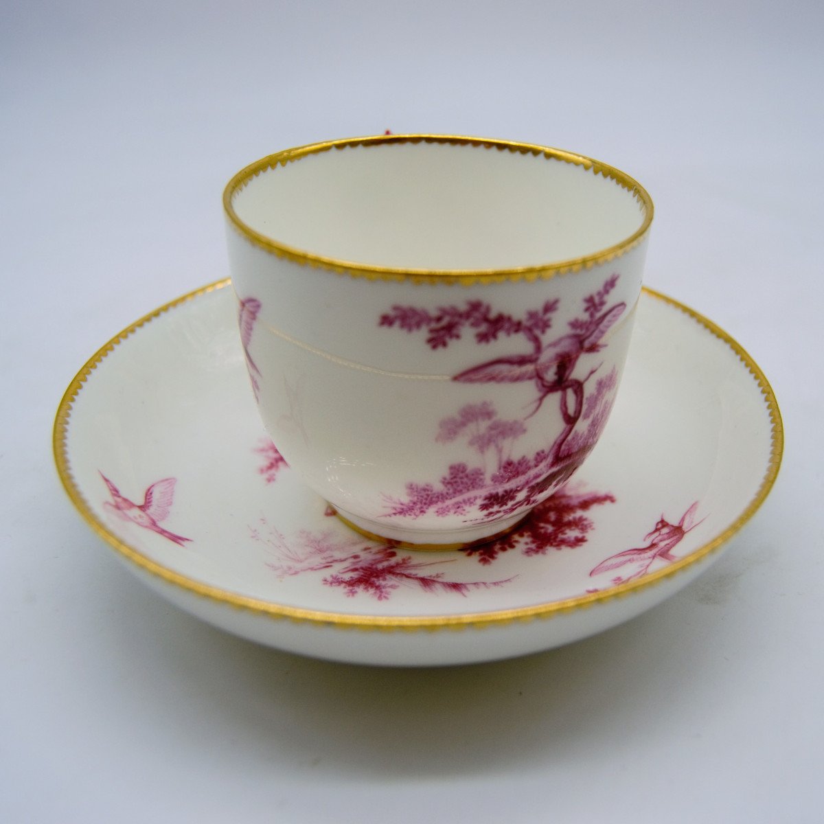 Soft Paste Cup Decorated With Birds - Sèvres XVIIIth