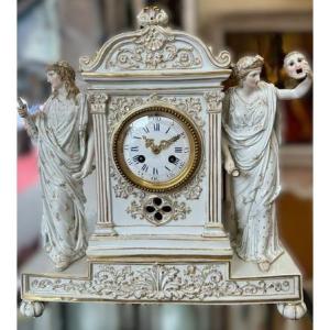 Pendule, porcelaine de Meissen