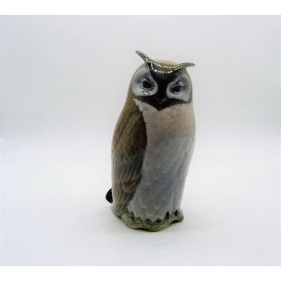 Porcelain Owl - Royal Copenhagen Manufactory - 20th Century