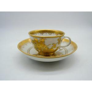 Meissen Cup XVIIIth - Gold Decor From Augsburg