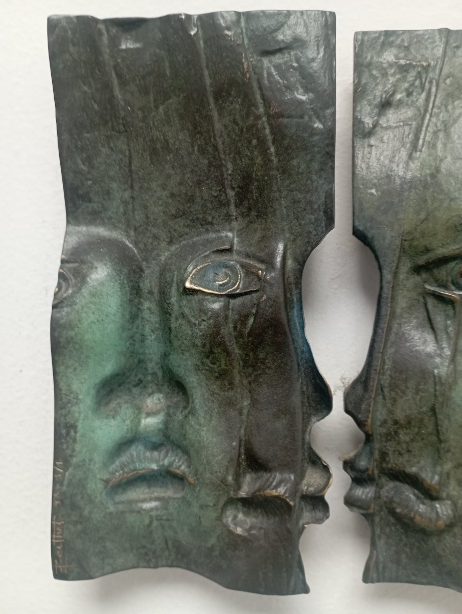Sculpture en bronze de René Berthet '' Déclination''-photo-3