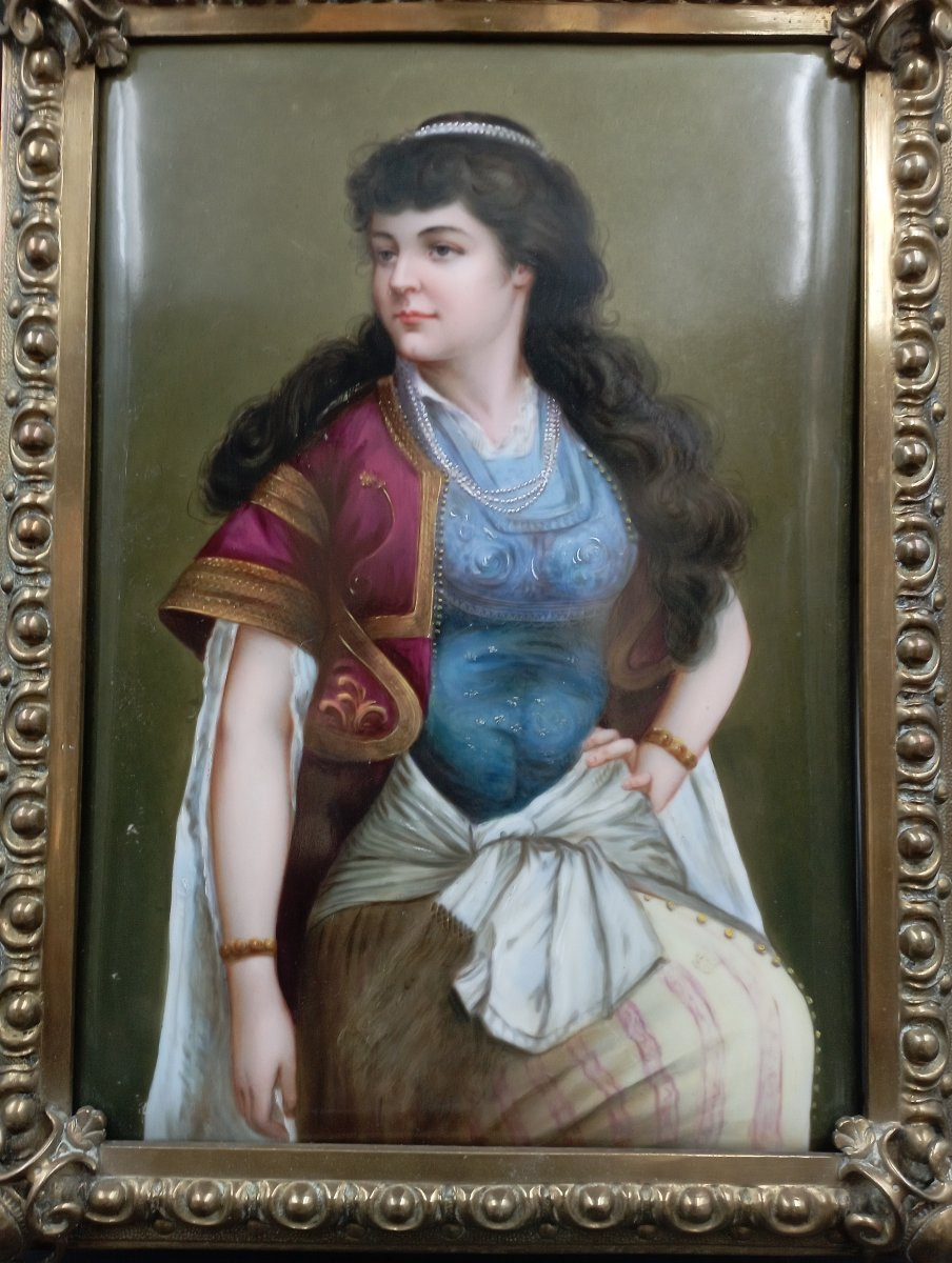 Painting On Porcelain, 19th Century-photo-2