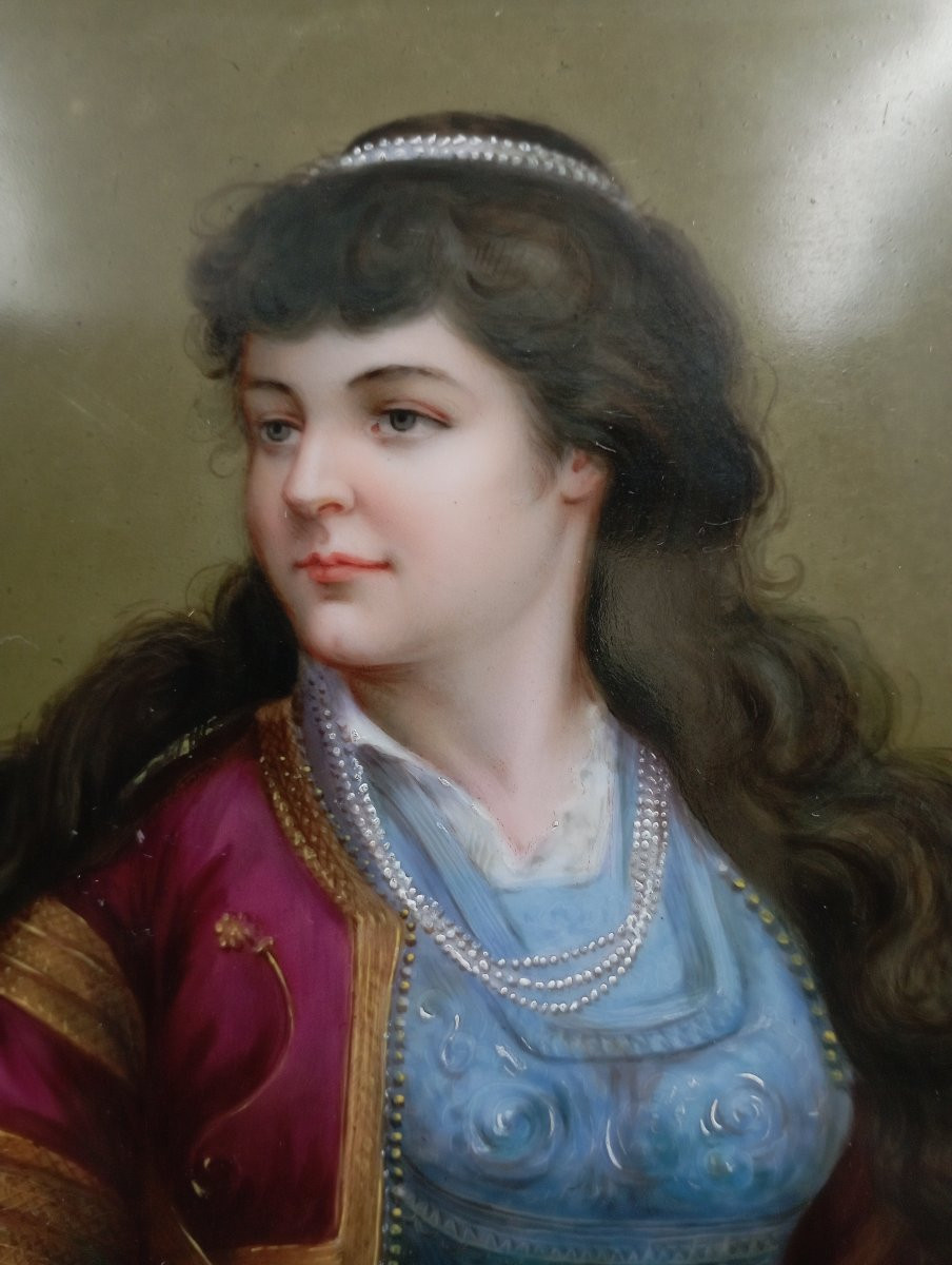 Painting On Porcelain, 19th Century-photo-3