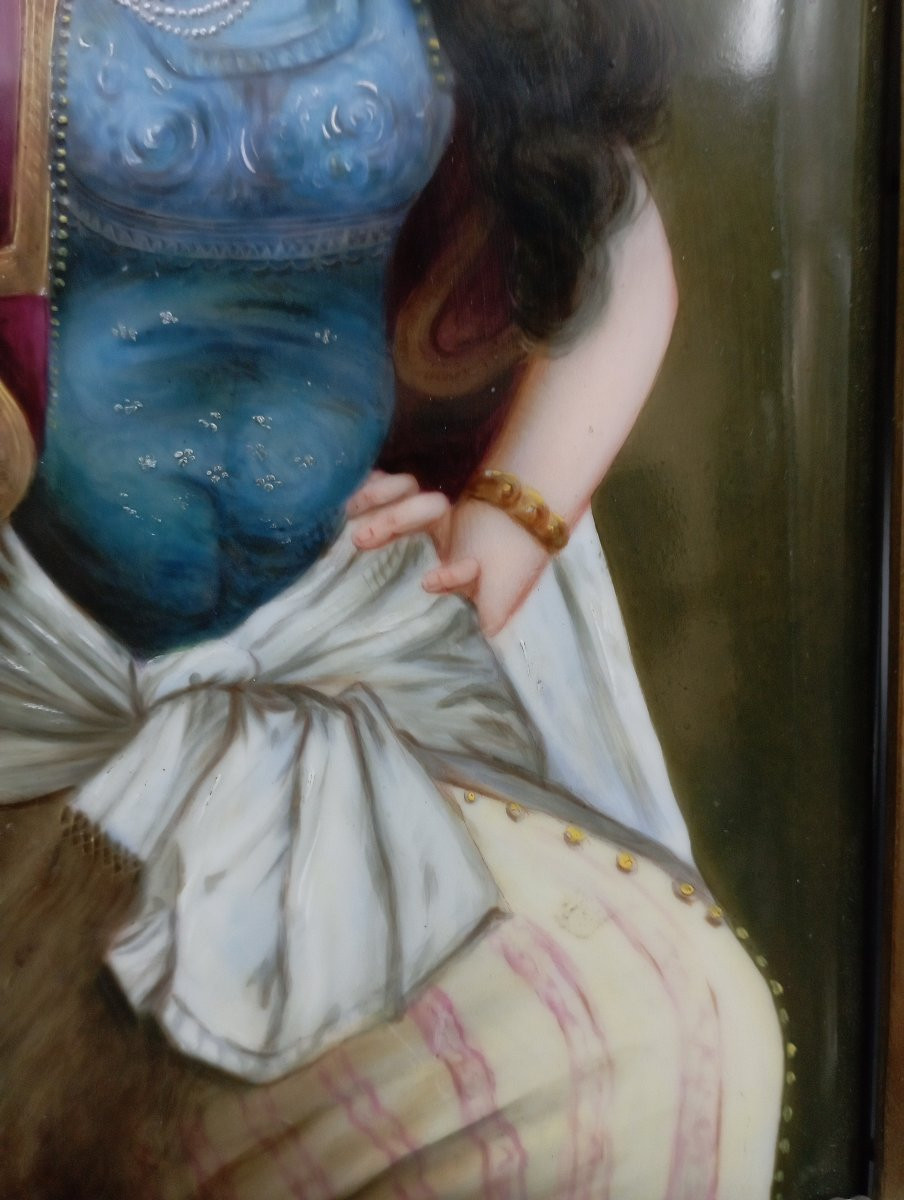 Painting On Porcelain, 19th Century-photo-4