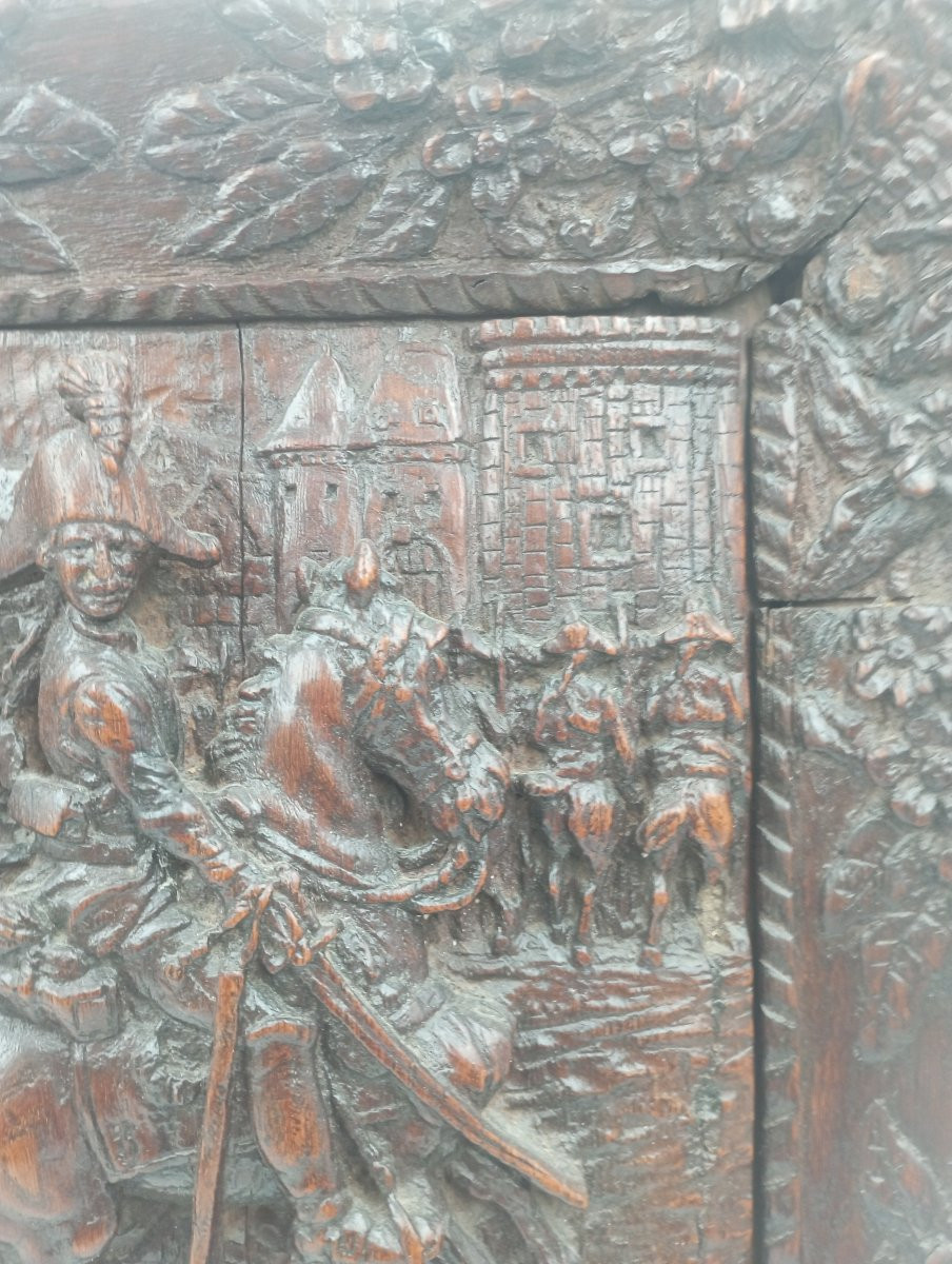 Bas relief en bois XIX ème siècle-photo-2