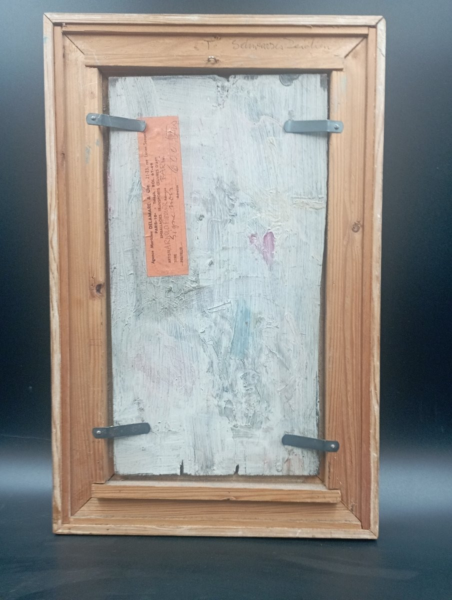 Oil On Panel Arnold Fiedler-photo-6