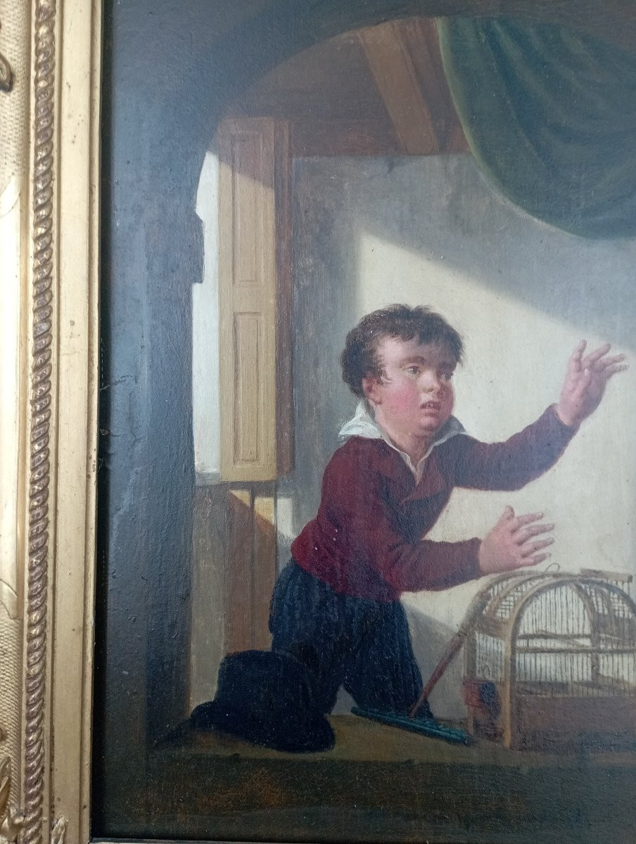 Oil On Wood, 19th Century-photo-4