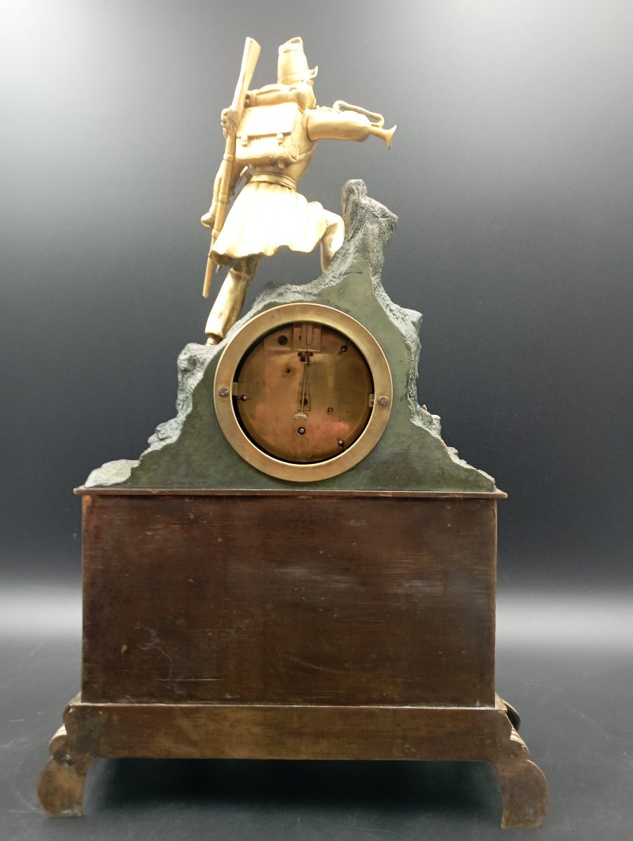 Pendule au chasseur mouvement Brocot époque XIX ème siècle-photo-7