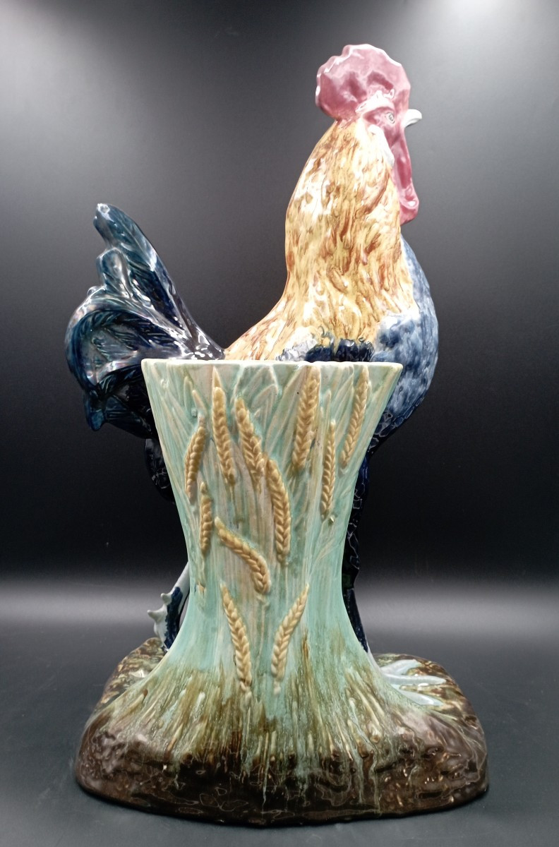 Grand coq vase en céramique-photo-4