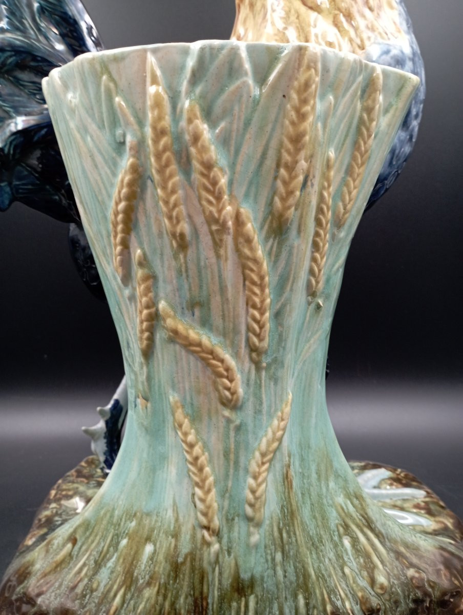 Grand coq vase en céramique-photo-1