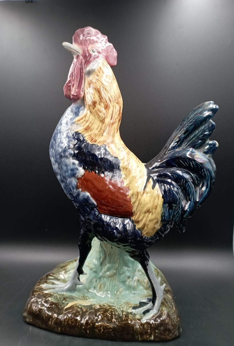 Grand coq vase en céramique
