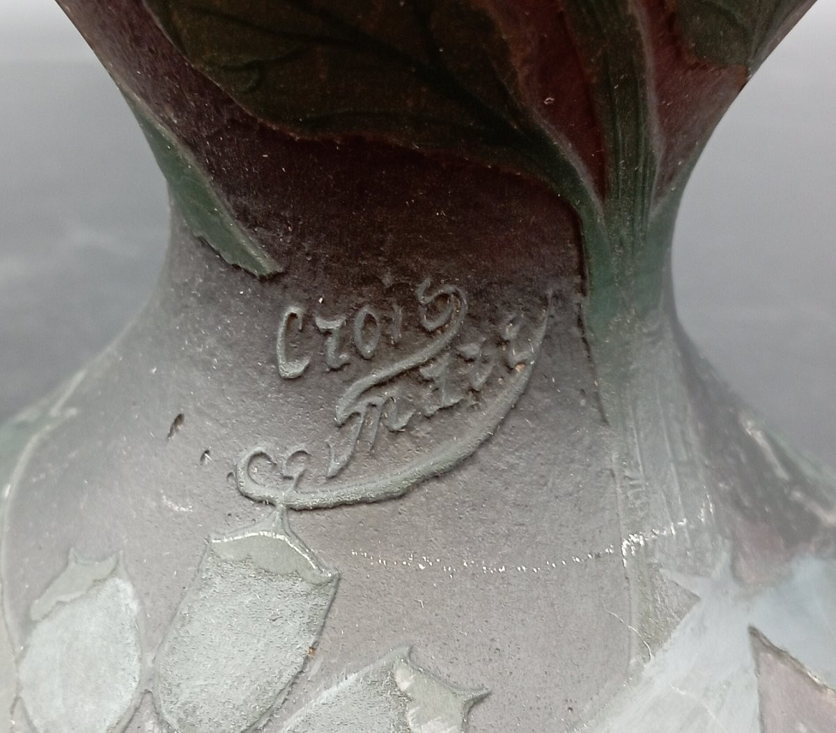 Vase ovoïde Muller Croismare -photo-2
