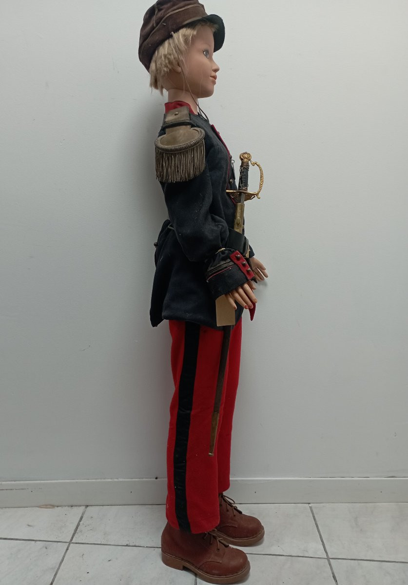 Mannequin enfant en uniforme du 4 ème R.I de la IIIème République-photo-2